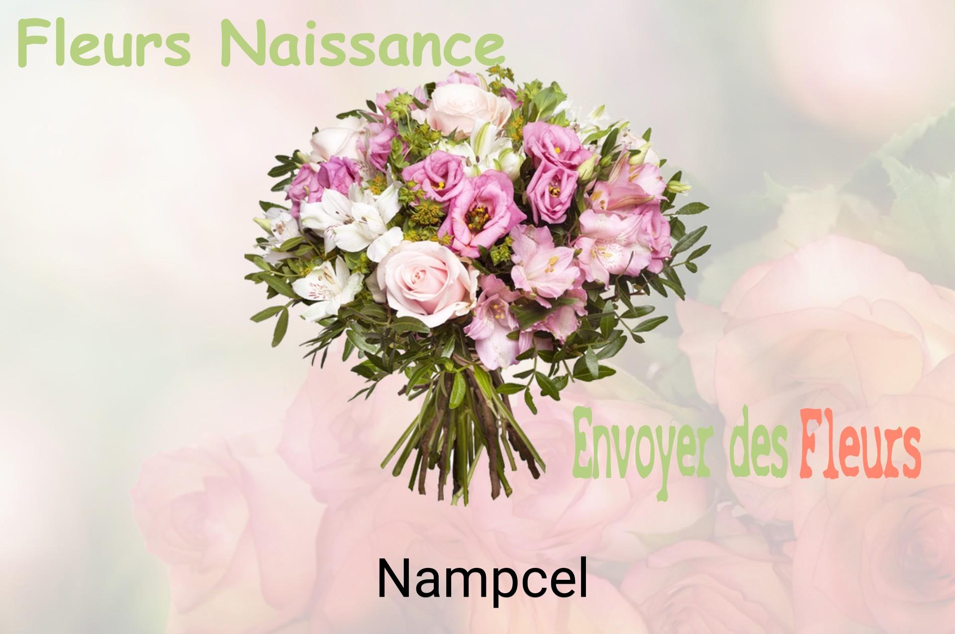 Bouquet de fleurs de naissance livré à Nampcel