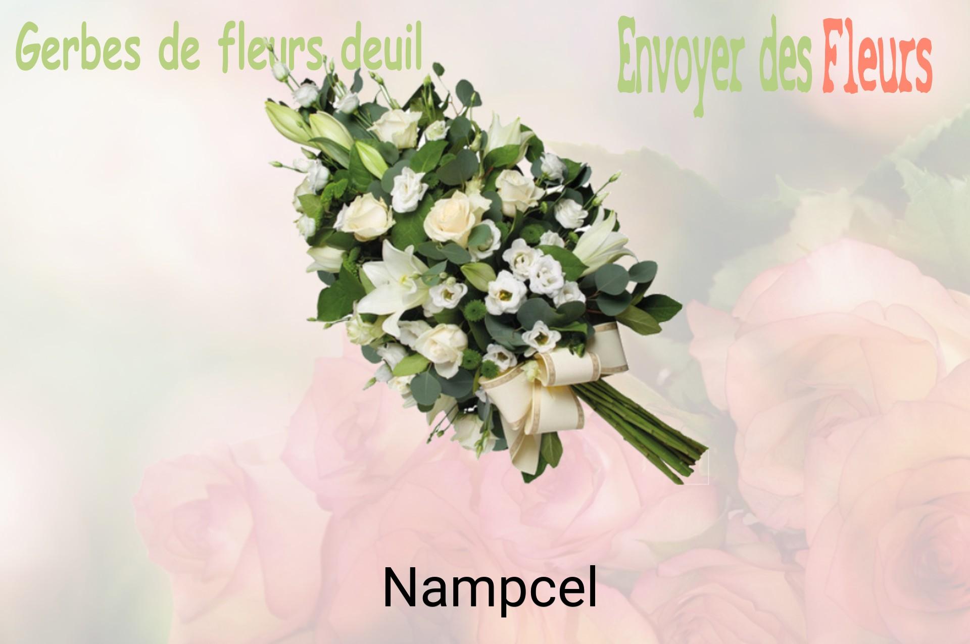 Gerbe de fleurs de deuil livrée à Nampcel